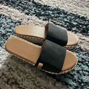 Black Slide Sandals brand new in package